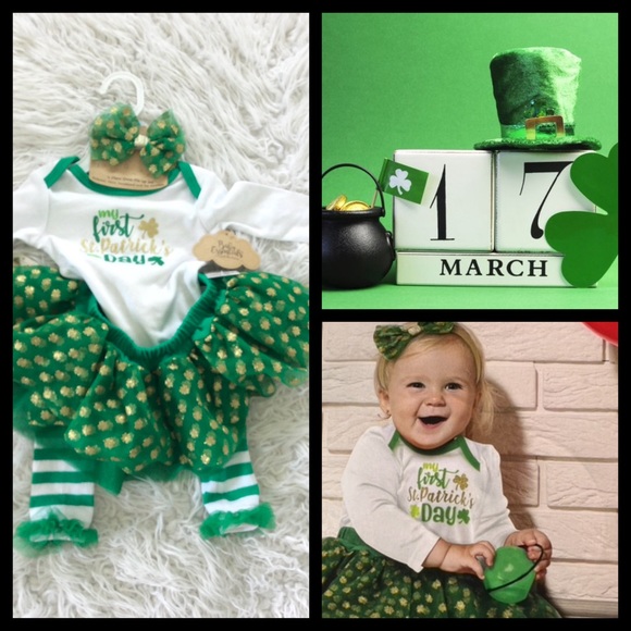 NWT My 1st St Patrick’s Day Dress Me Up Set - Picture 2 of 5